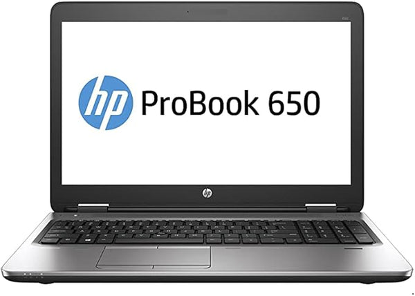 HP ProBook 650 G2 – Core i5 (الجيل السادس) – ذاكرة وصول عشوائي (RAM) سعة 8 جيجابايت – قرص SSD سعة 256 جيجابايت – وحدة معالجة رسومات (GPU) سعة 2 جيجابايت – شاشة عالية الدقة مقاس 15.6 بوصة